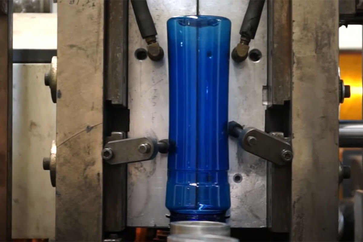 Plastic water bottle production process