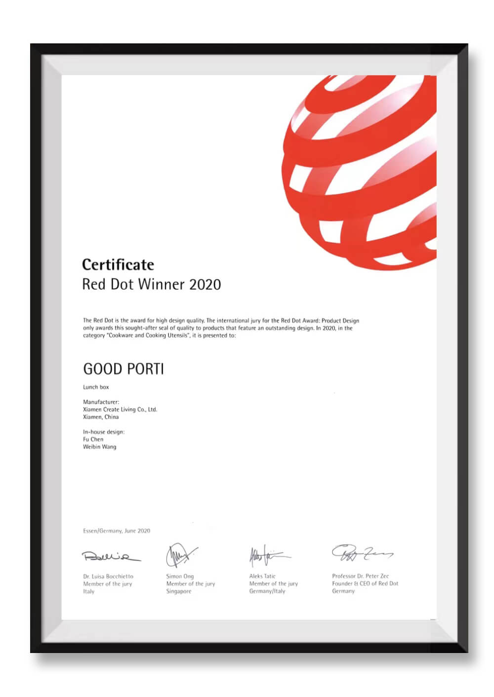 Red Dot Certificate
