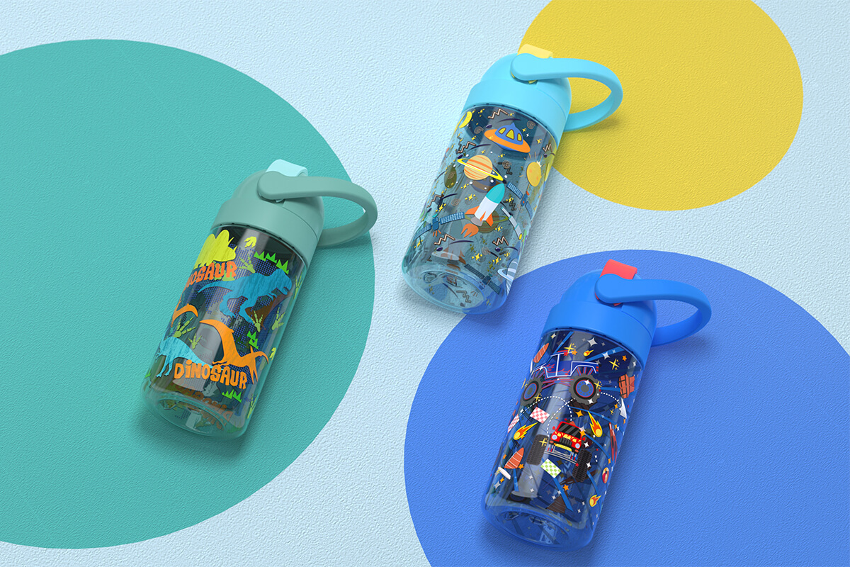 Tritan drinking bottle for children-multiple designs